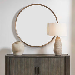 Torrado Bronze Round Mirror - Ornate Home