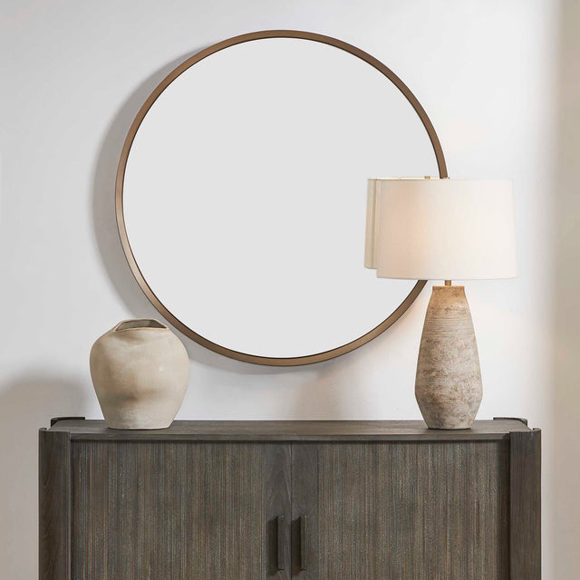 Torrado Bronze Round Mirror - Ornate Home