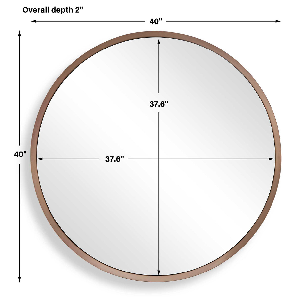 Torrado Bronze Round Mirror - Ornate Home