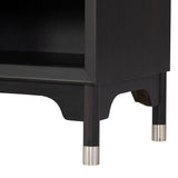 Torrance Black Nightstand w/ USB - Ornate Home