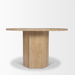 Torreno Beige 42" Round Pedestal Dining Table