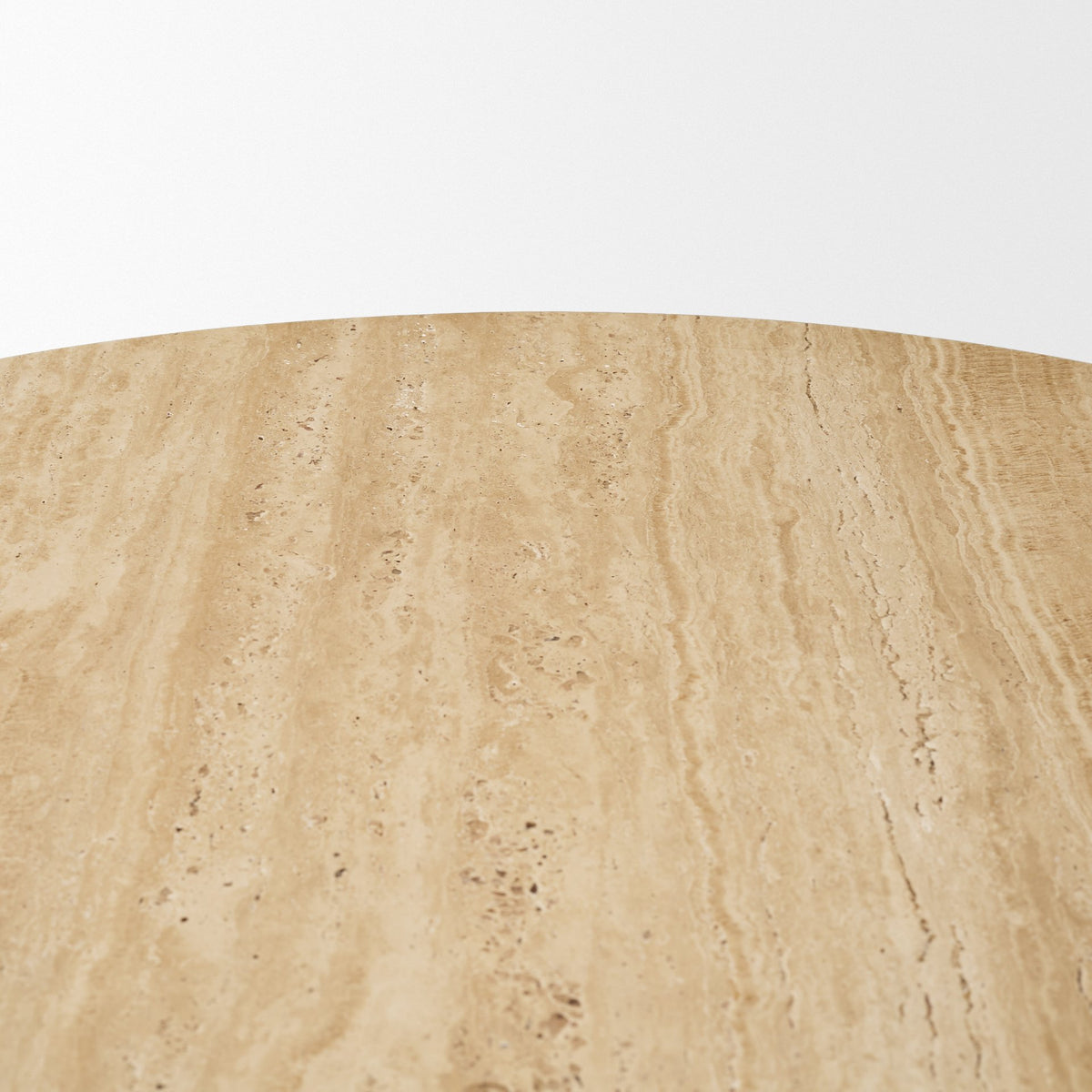 Torreno Beige 42" Round Pedestal Dining Table - Ornate Home