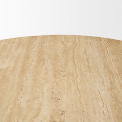 Torreno Beige 42" Round Pedestal Dining Table