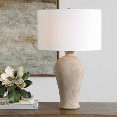 Torres Brown Textured Ceramic Table Lamp - Ornate Home
