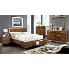 Torres Dark Oak/Silver Mirror - Ornate Home