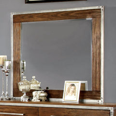 Torres Dark Oak/Silver Mirror - Ornate Home