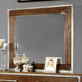 Torres Dark Oak/Silver Mirror - Ornate Home