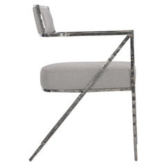 Torres Light Grey Fabric Arm Chair - Ornate Home