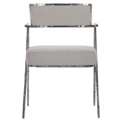 Torres Light Grey Fabric Arm Chair - Ornate Home