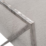 Torres Light Grey Fabric Arm Chair - Ornate Home