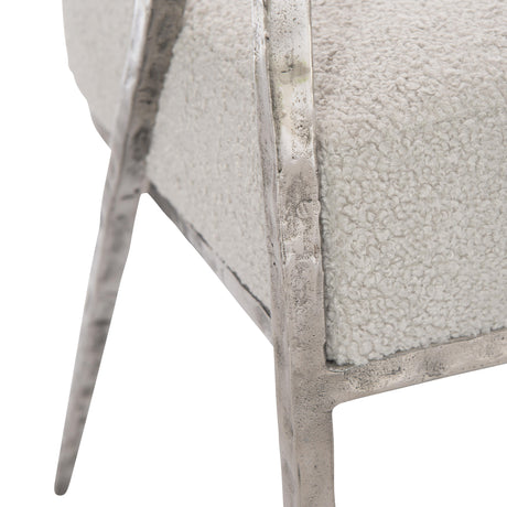 Torres Light Grey Fabric Arm Chair - Ornate Home
