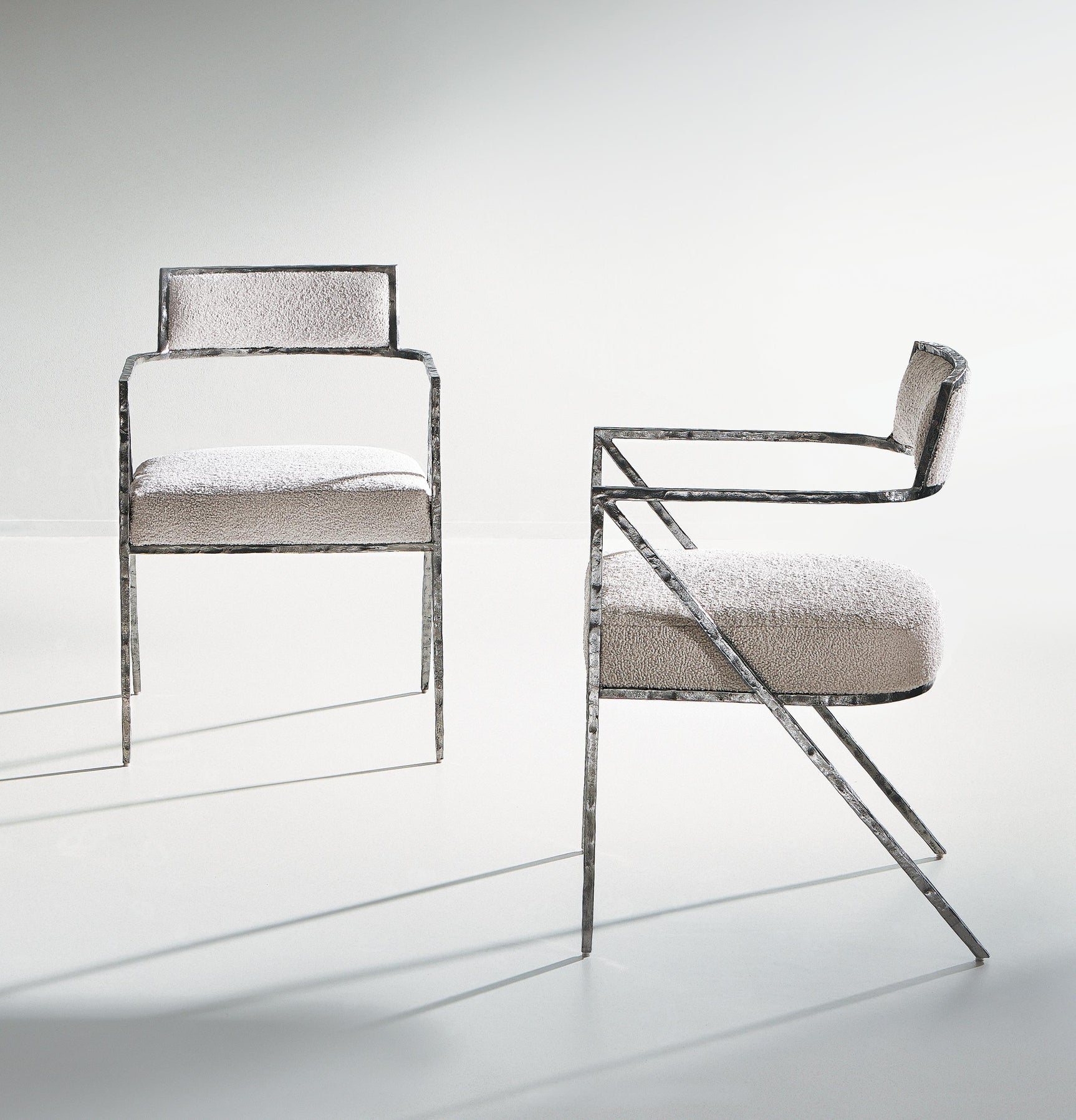 Torres Light Grey Fabric Arm Chair - Ornate Home