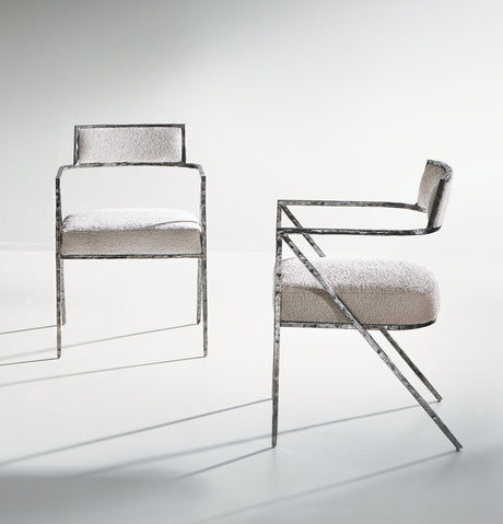 Torres Light Grey Fabric Arm Chair - Ornate Home