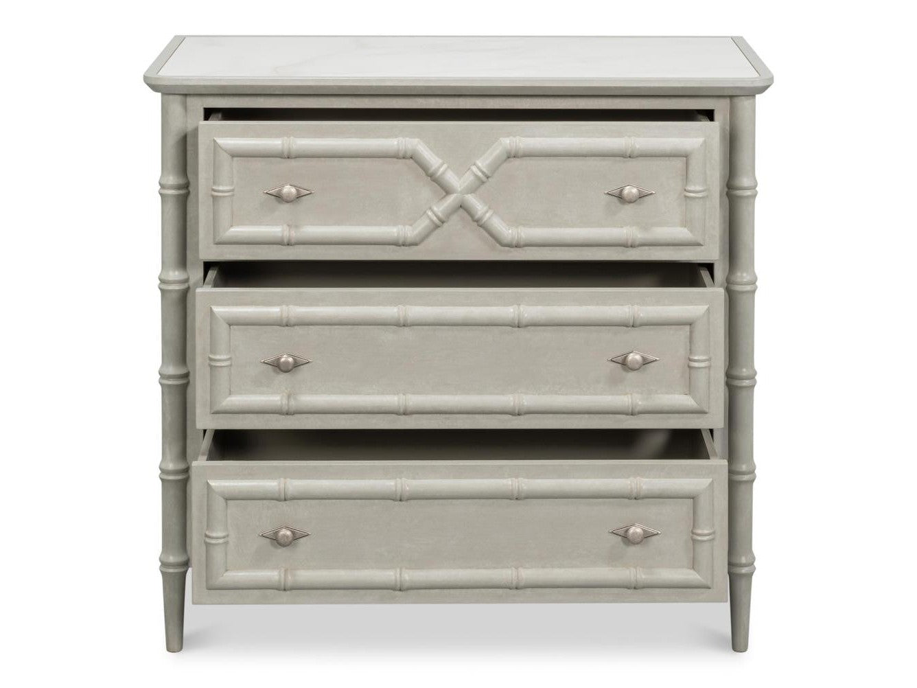 Tortola White Chest - Ornate Home