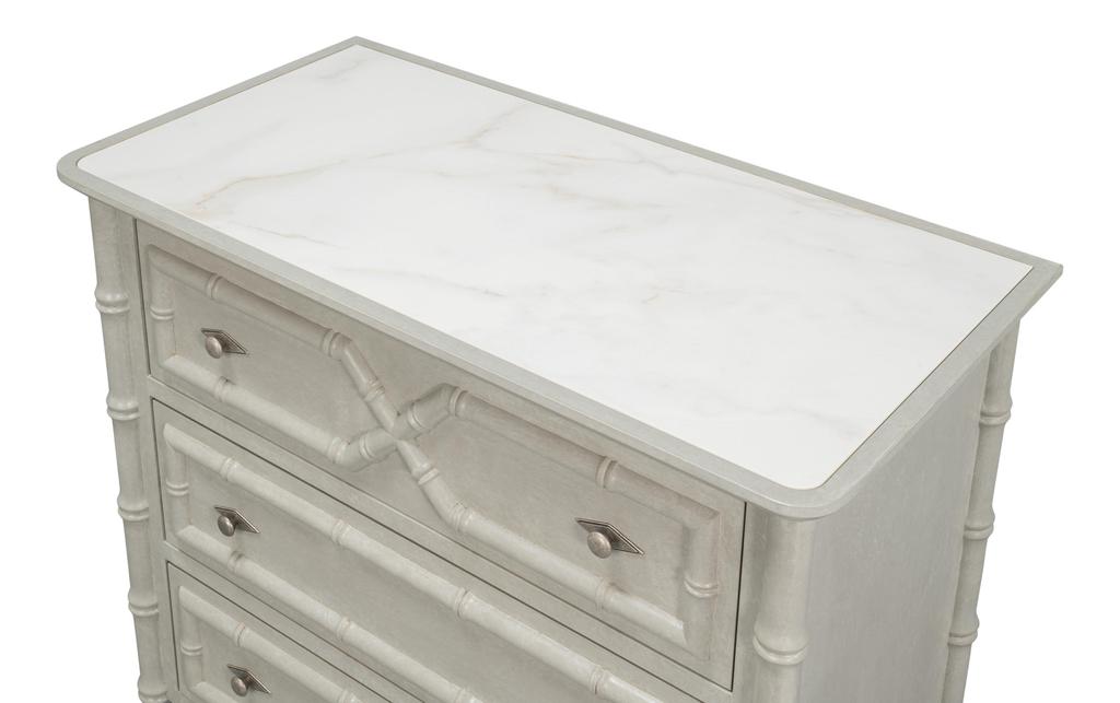 Tortola White Chest - Ornate Home