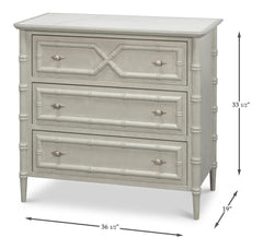 Tortola White Chest - Ornate Home