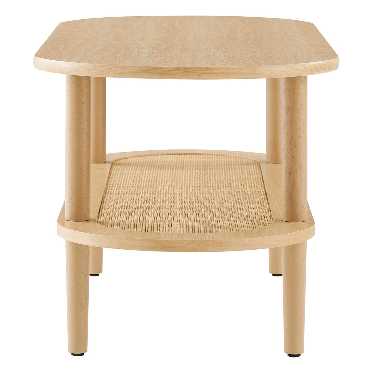 Torus Oak Oval Coffee Table - Ornate Home