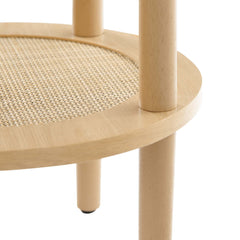 Torus Oak Round Side Table - Ornate Home