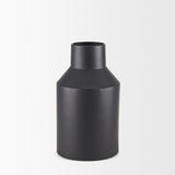 Tosca Matte Black Small Metal Vase - Ornate Home