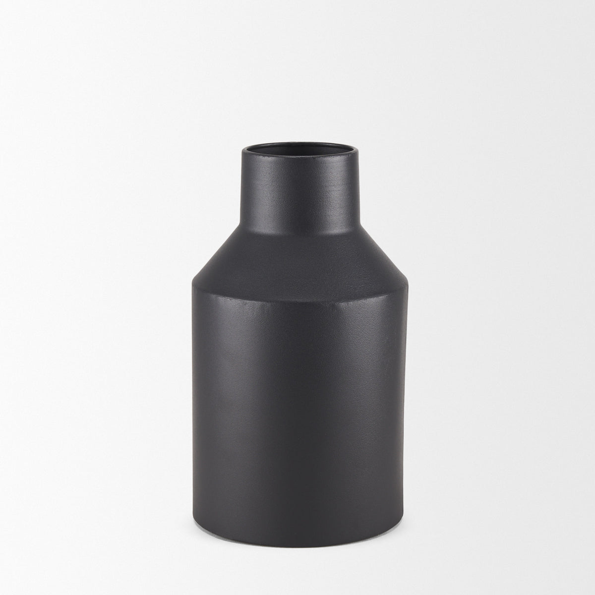 Tosca Matte Black Small Metal Vase - Ornate Home
