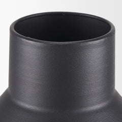Tosca Matte Black Tall Metal Vase - Ornate Home