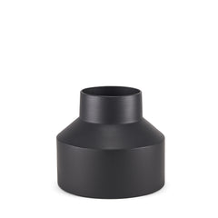 Tosca Medium Matte Black Metal Vase - Ornate Home