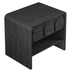 Toscana Black 1-Drawer Nightstand - Ornate Home