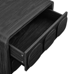 Toscana Black 2-Drawer Nightstand - Ornate Home