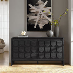 Toscana Black 61" Sideboard - Ornate Home