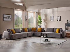 Toscana Grey Modular Sectional Sofa - Ornate Home