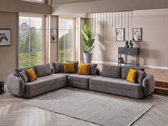 Toscana Grey Modular Sectional Sofa - Ornate Home