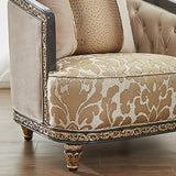 Toscana Luxe Beige 3-Pc Living Room Set / HD-9011-SET3 - Ornate Home
