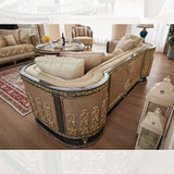Toscana Luxe Beige Loveseat / HD-L9011 - Ornate Home