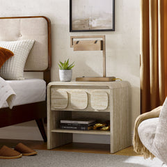Toscana Travertine 1-Drawer Nightstand - Ornate Home