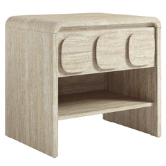 Toscana Travertine 1-Drawer Nightstand - Ornate Home