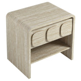 Toscana Travertine 1-Drawer Nightstand - Ornate Home