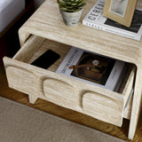 Toscana Travertine 2-Drawer Nightstand - Ornate Home