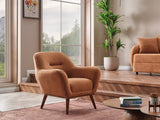 Toscana Orange/Green 4-pieces (4 Seater Sofa & 3 Seater Sofa & 2 Chair) Living Room Set
