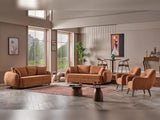 Toscana Orange Stationary 3 Seater Sofa