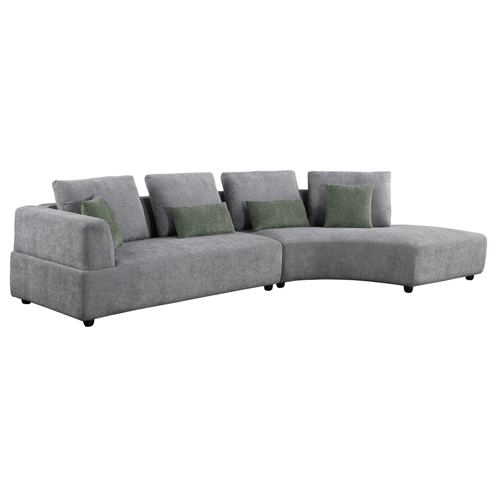 Toscano Grey Sectional Sofa - Ornate Home