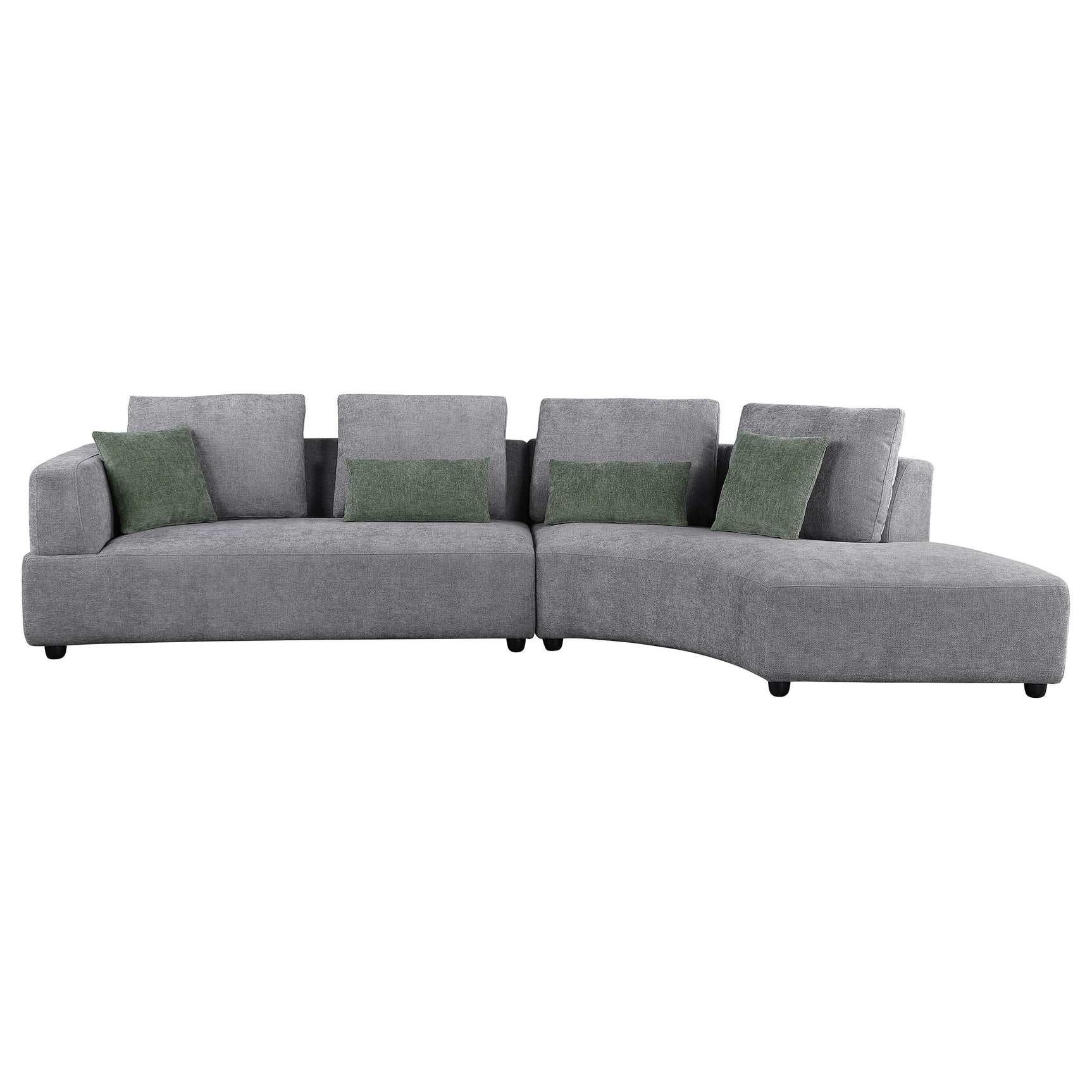 Toscano Grey Sectional Sofa - Ornate Home