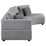 Toscano Grey Sectional Sofa - Ornate Home