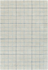 Toshi Beige Grid Wool Rug - Ornate Home