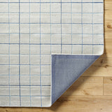 Toshi Beige Grid Wool Rug - Ornate Home