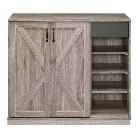Toski Rustic Gray Oak Cabinet - Ornate Home