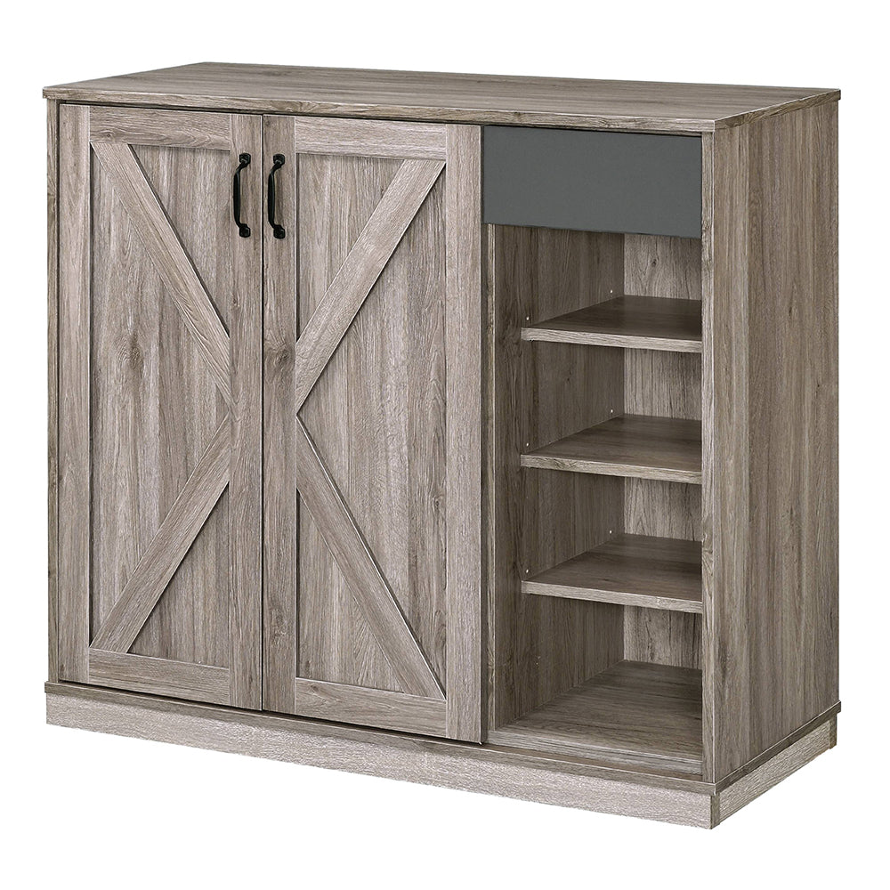 Toski Rustic Gray Oak Cabinet - Ornate Home