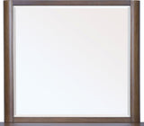 Totes English Walnut Beveled Glass Wall or Dresser Mirror - Ornate Home