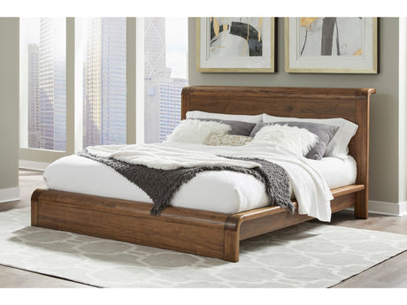 Totes English Walnut California King Platform Bed - Ornate Home