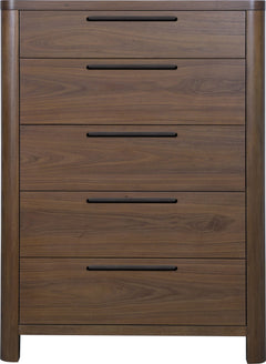 Totes English Walnut Five Drawer Chest - Ornate Home