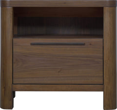 Totes English Walnut One Drawer Nightstand - Ornate Home